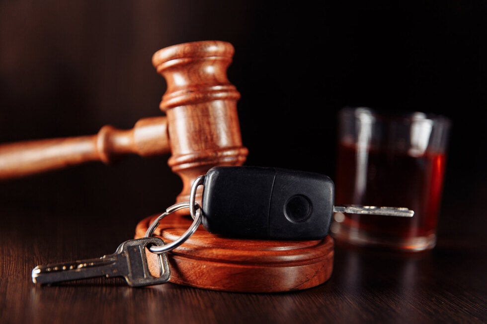 DUI arrest paperwork on desk at Gallo Criminal Defense Las Vegas office in Las Vegas Nevada