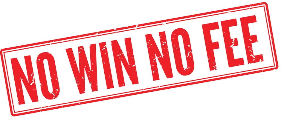 No win, no fee sign