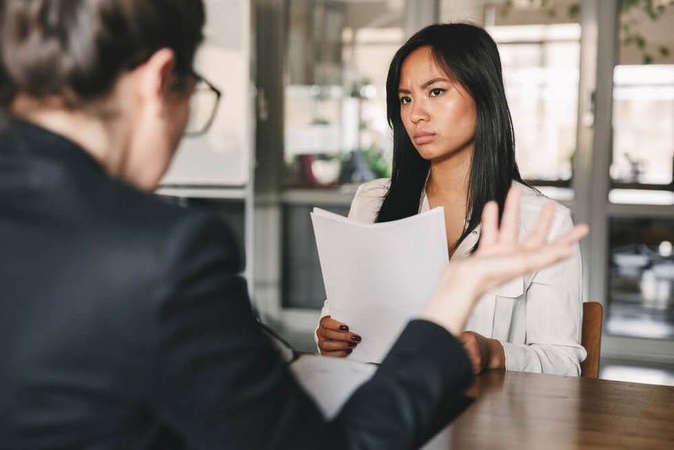 sexual discrimination during work interview