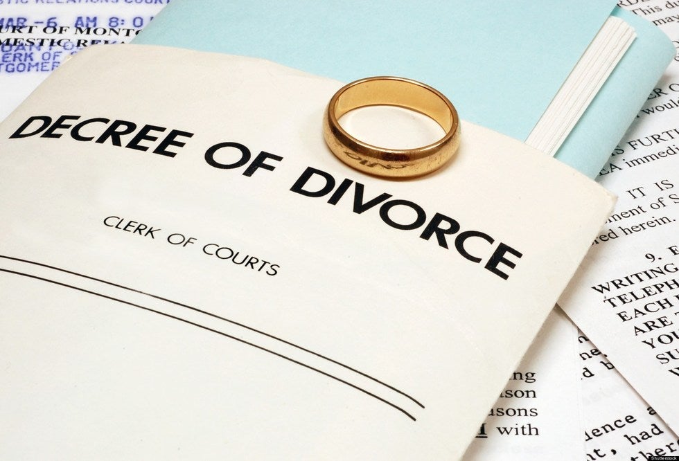 Wedding ring and divorce decree