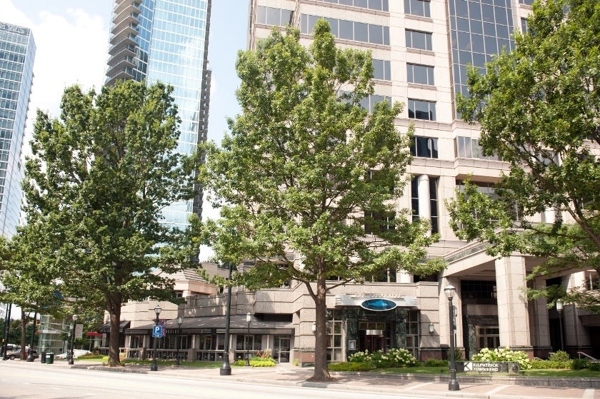 front of 1100 Peachtree building