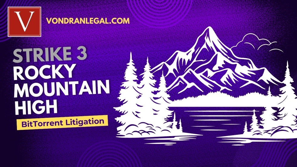 Colorado copyright litigation Strike3