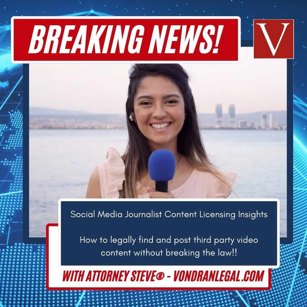 independent journalist posting content on her legal channel