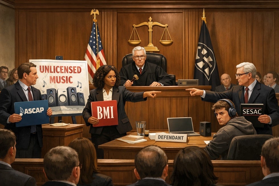 music piracy in court