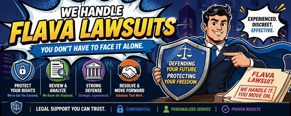 Advertisement for Flava Torrent Attorney