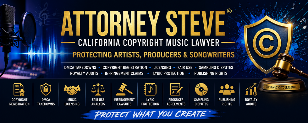 California AI music lawyer banner