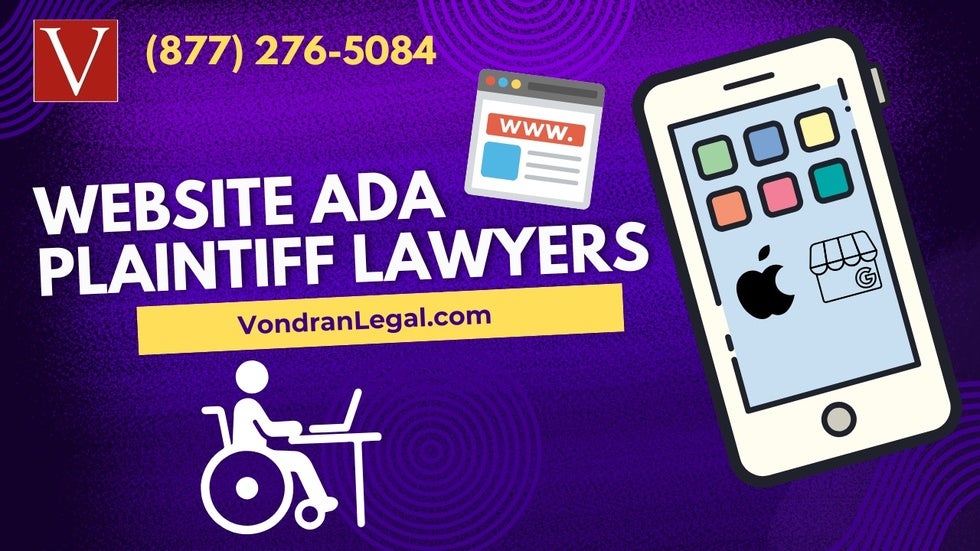 website and cell phone on website ADA ad
