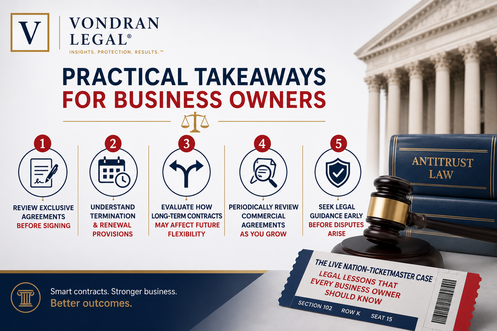 Practical takeaways for business owners live nation lawsuit 