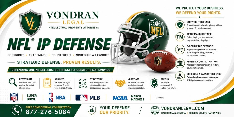 NFL cease and desist letter IP