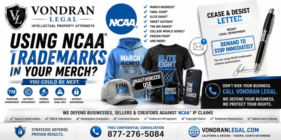 NCAA trademark defense law firm