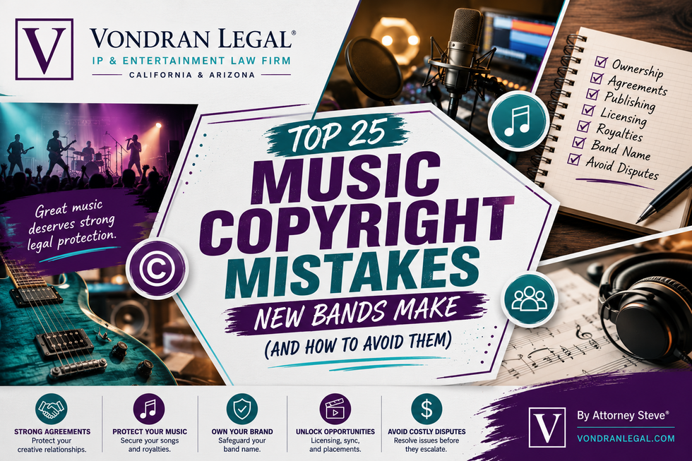 TOP 25 MUSIC COPYRIGHT MISTAKES NEW BANDS MAKE (AND HOW TO AVOID THEM)