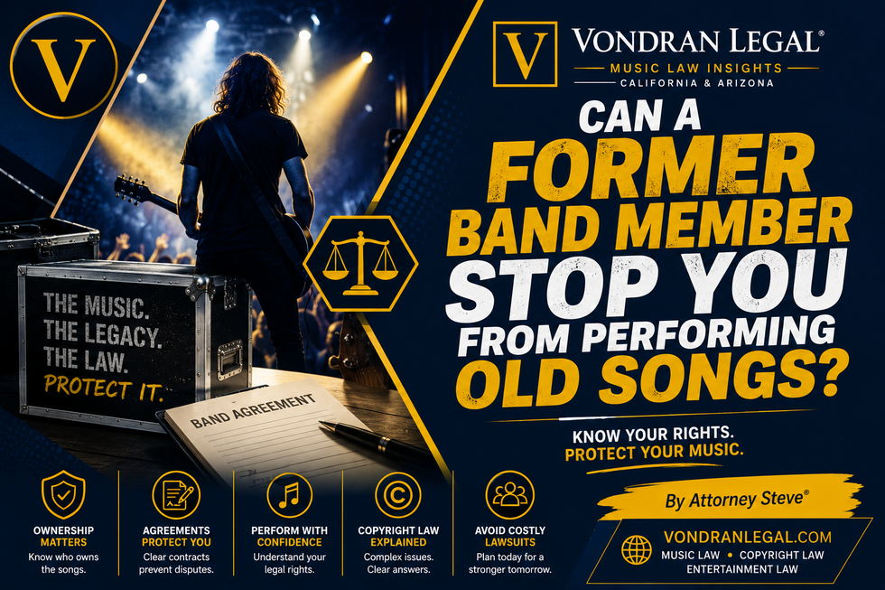 CAN A FORMER BAND MEMBER STOP YOU FROM PERFORMING OLD SONGS?