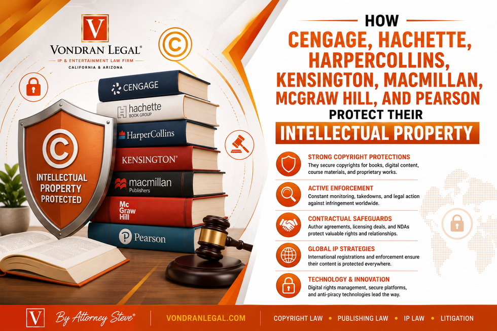 HOW CENGAGE, HACHETTE, HARPERCOLLINS, KENSINGTON, MACMILLAN, MCGRAW HILL, AND PEARSON PROTECT THEIR INTELLECTUAL PROPERTY
