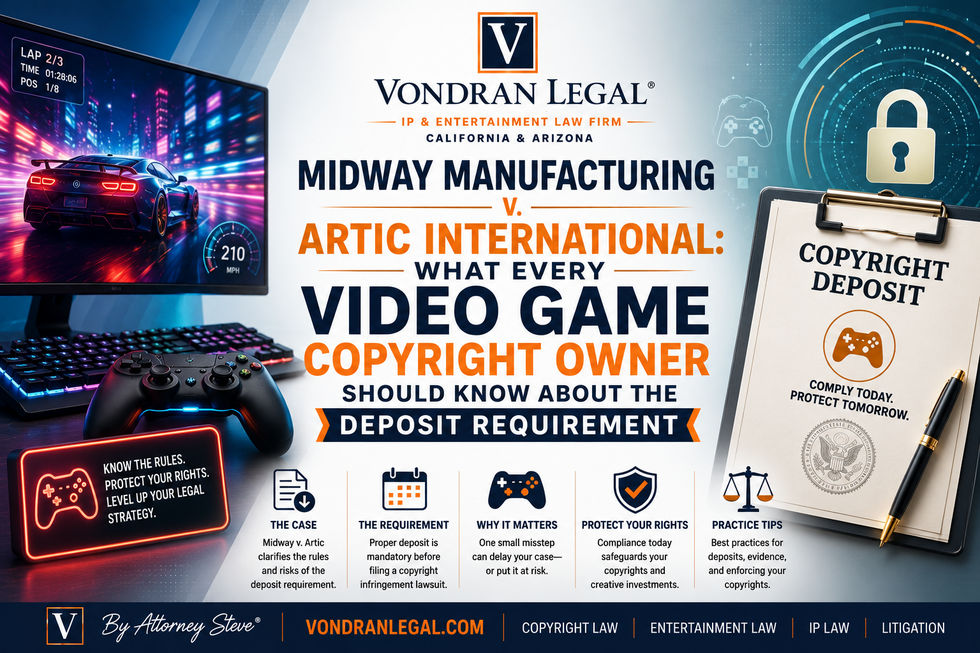 MIDWAY MANUFACTURING V. ARTIC INTERNATIONAL: WHAT EVERY VIDEO GAME COPYRIGHT OWNER SHOULD KNOW ABOUT THE DEPOSIT REQUIREMENT