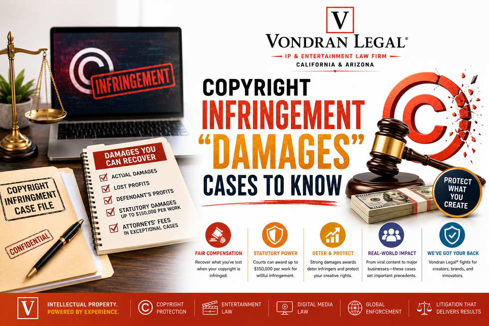 COPYRIGHT INFRINGEMENT "DAMAGES" CASES TO KNOW