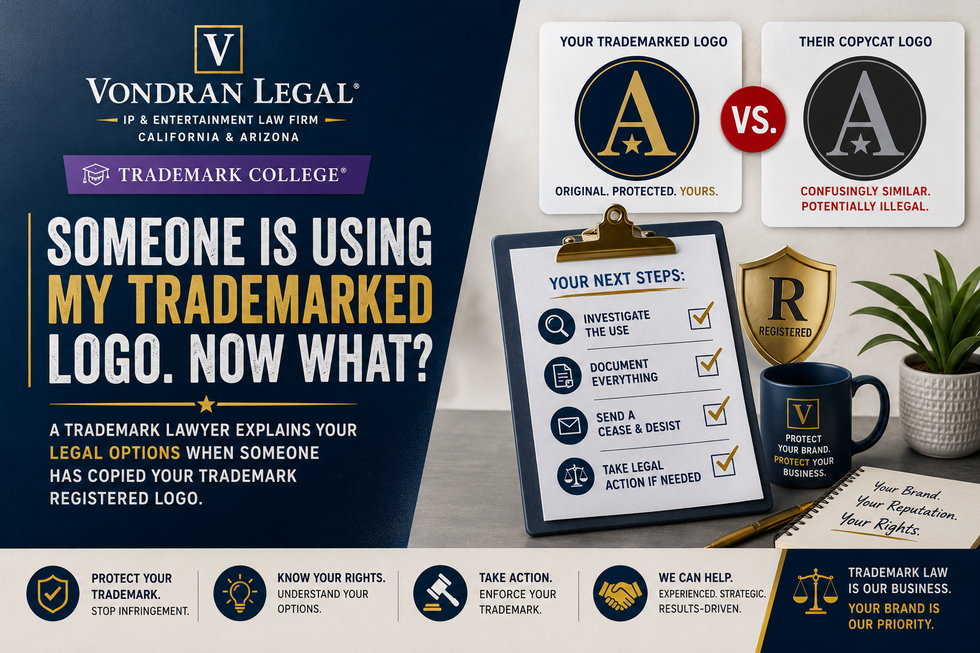 SOMEONE IS USING MY TRADEMARKED LOGO. NOW WHAT?
