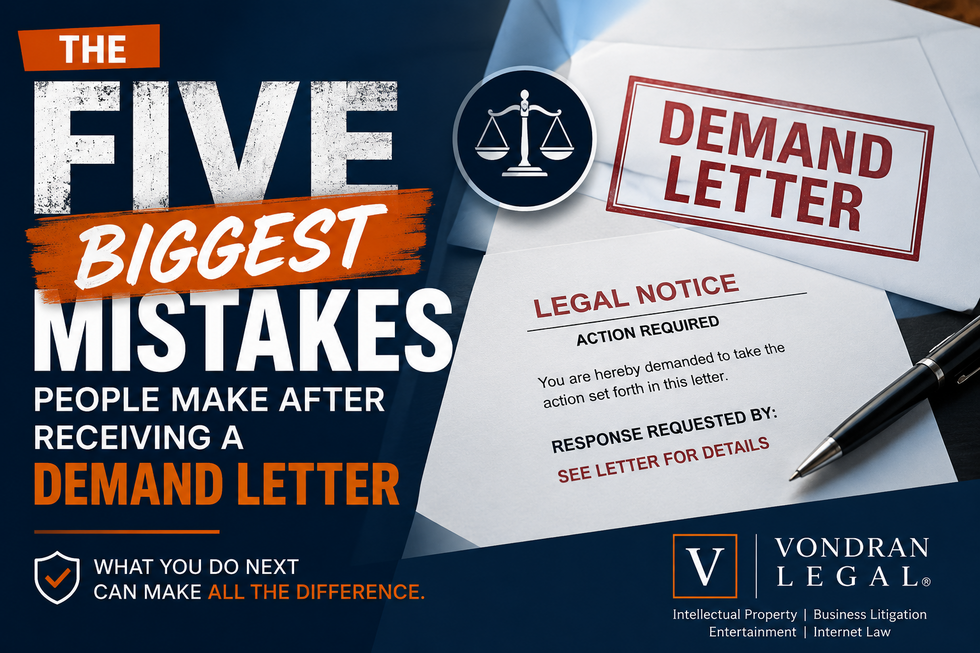 THE FIVE BIGGEST MISTAKES PEOPLE MAKE AFTER RECEIVING A DEMAND LETTER