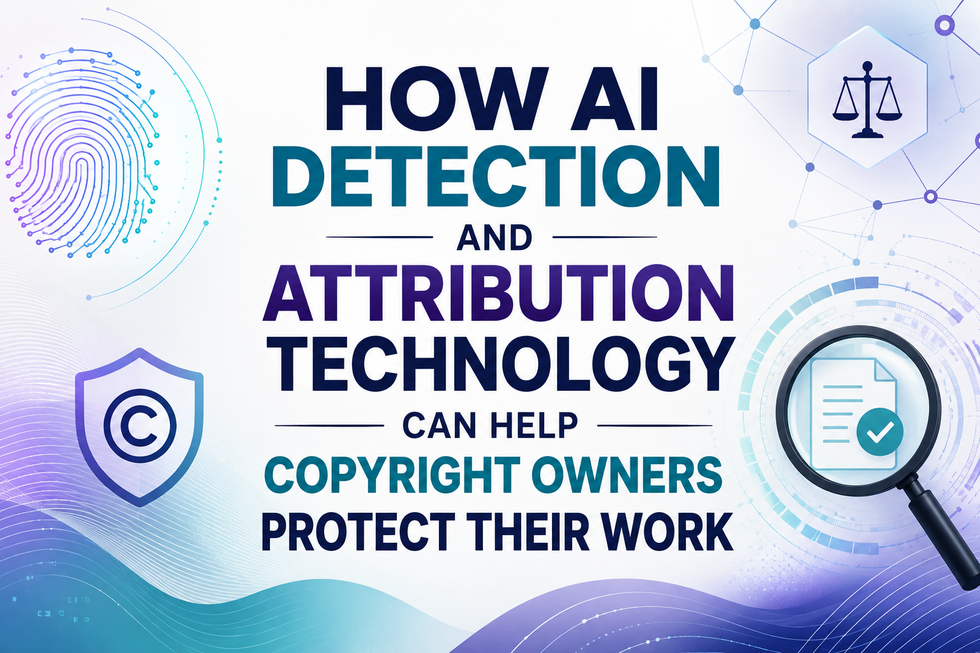 HOW AI DETECTION AND ATTRIBUTION TECHNOLOGY CAN HELP COPYRIGHT OWNERS PROTECT THEIR WORK