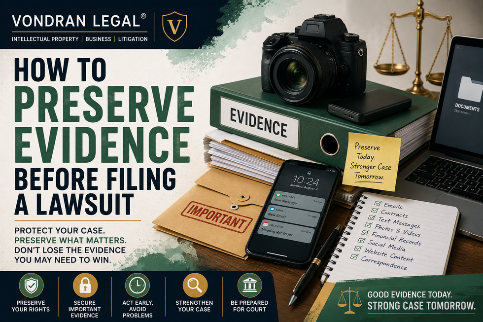 HOW TO PRESERVE EVIDENCE BEFORE FILING A LAWSUIT