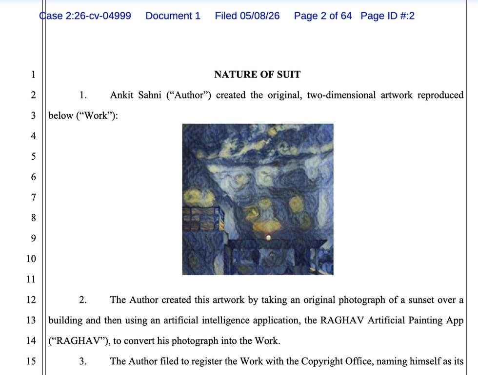 AI starry night case