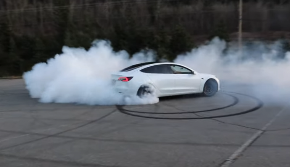 Reckless driving in a parking lot