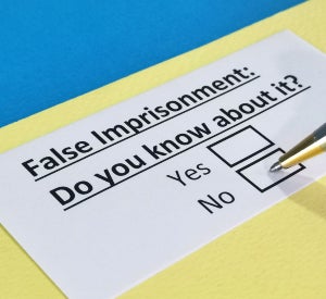 false imprisonment defense lawyer