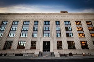 U.S. Courthouse building in downtown El Paso, Texas