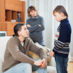 conversation between adults and child
