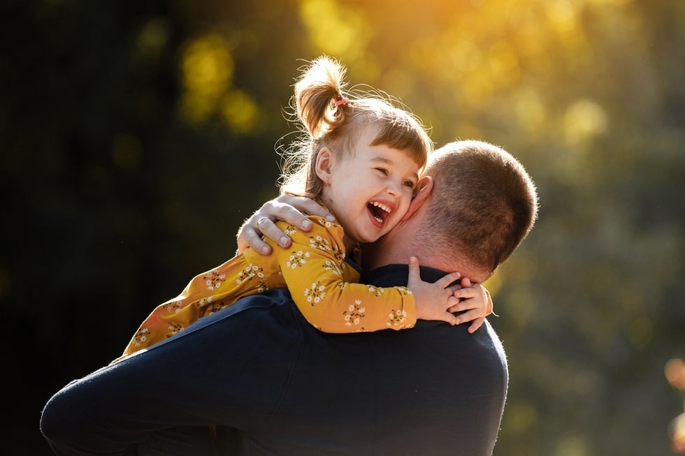 dad with daughter