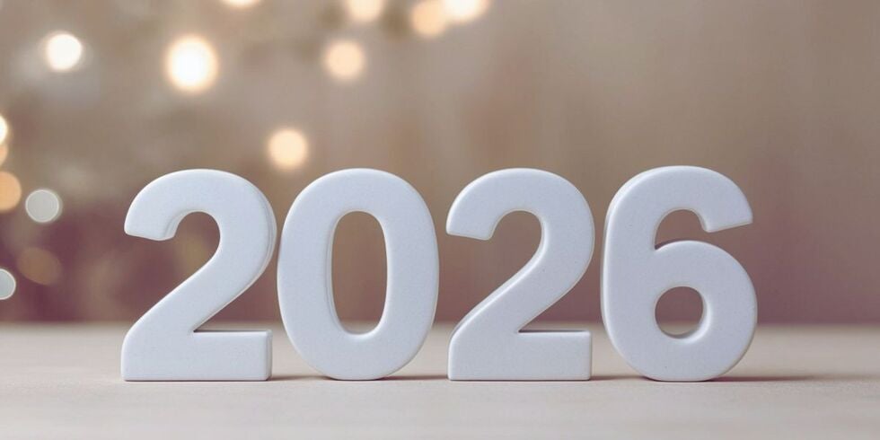 A picture of numerical blocks making 2026