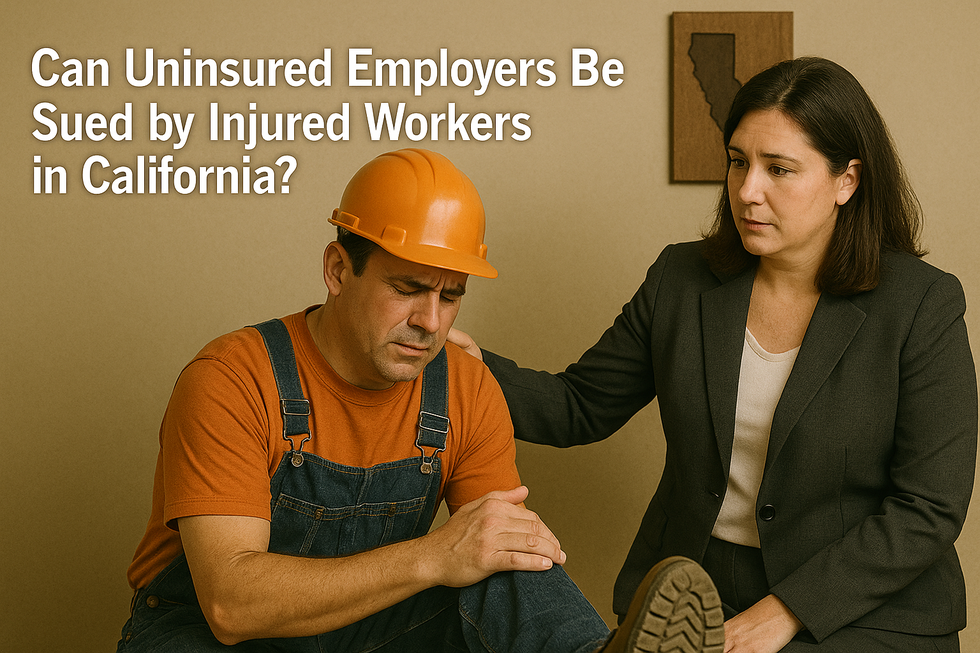 Worker injured thinking about suing unemployed employer