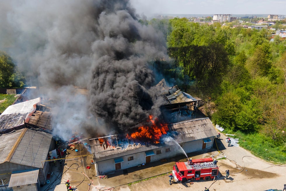 Warehouse explosion