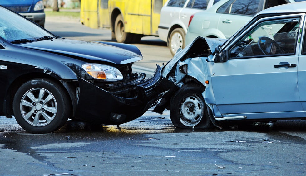 Two people involved in car accident