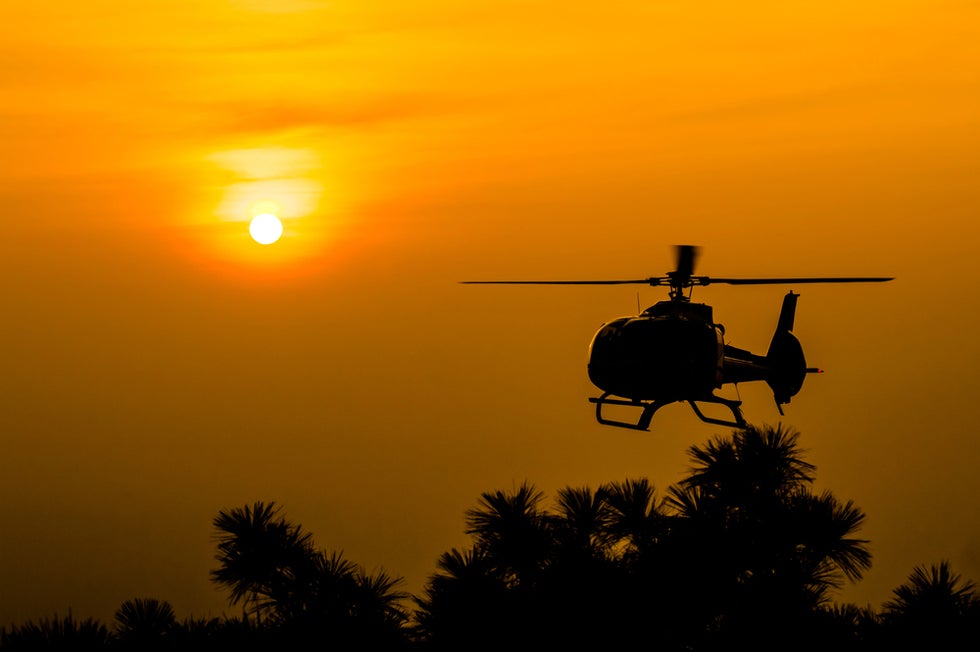 Helicopter crash in Catalina