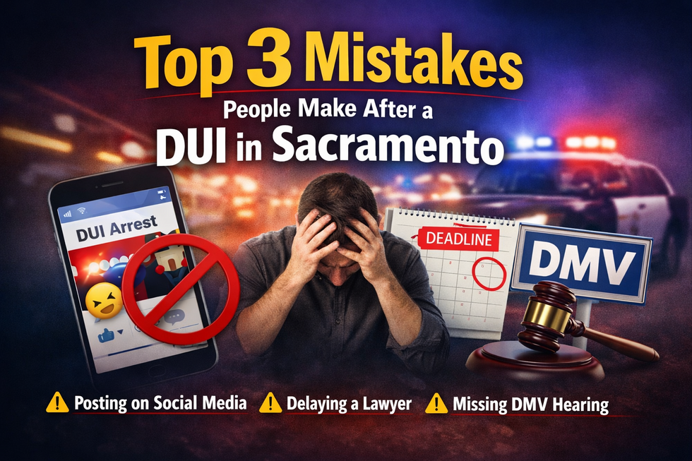 Top mistakes after a DUI arrest
