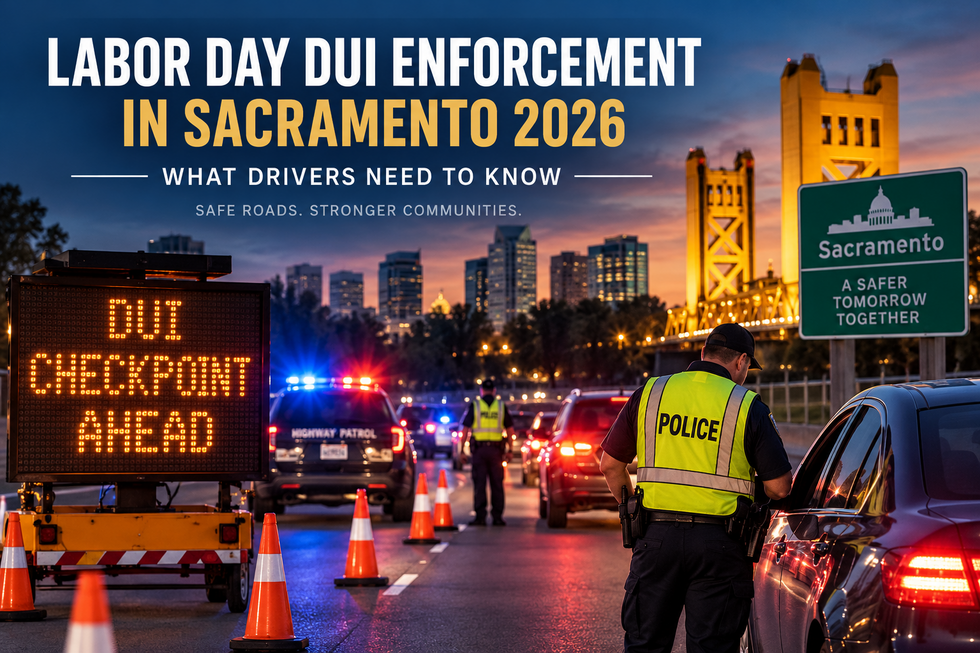 Labor Day DUI Checkpoint Sacramento 2026