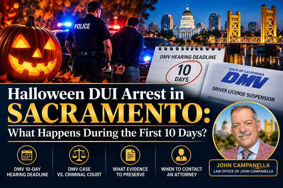 Halloween DUI Arrest in Sacramento