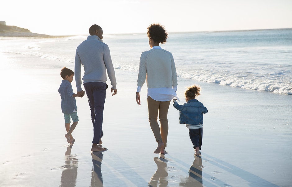 Family at a Beach