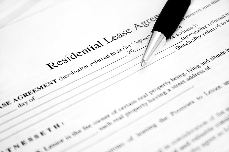 Lease form.
