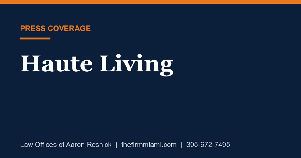 Haute Living press card