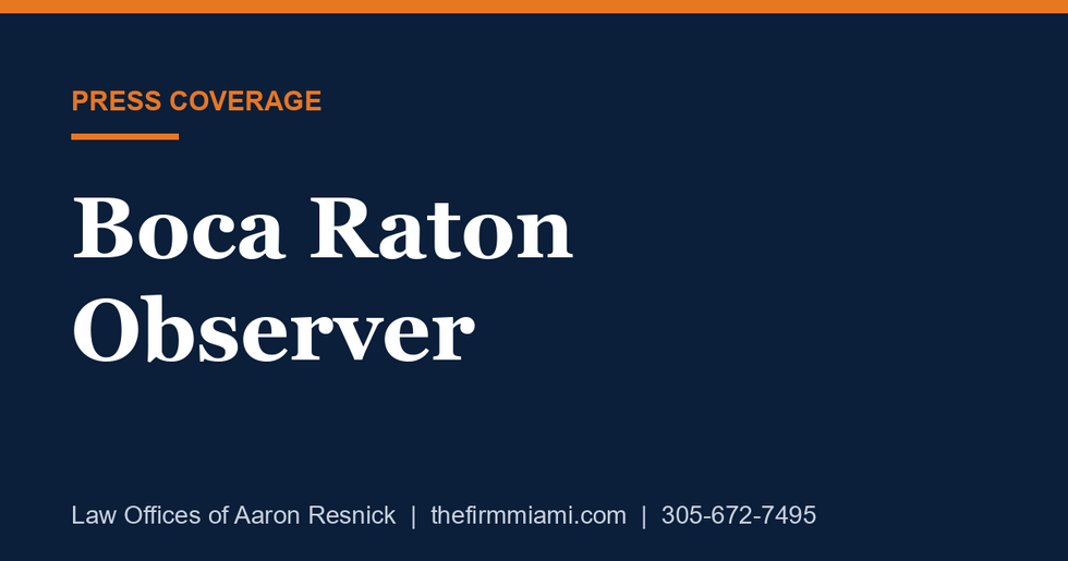 Boca Raton Observer press card
