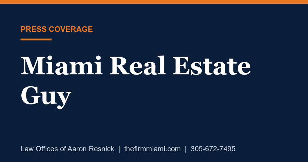 Miami Real Estate Guy press card