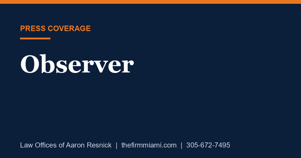 Observer press card