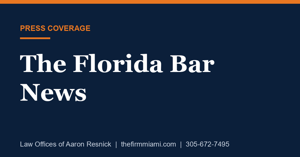 The Florida Bar News press card