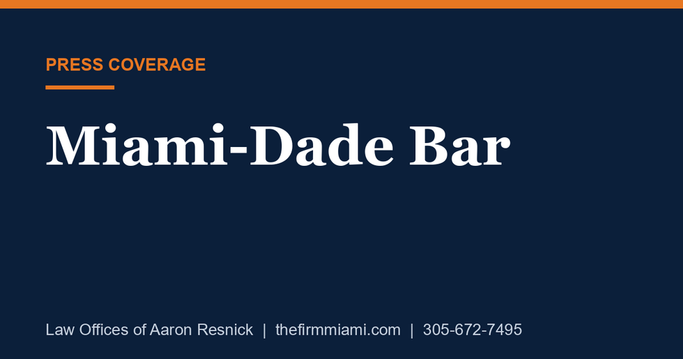Miami-Dade Bar press card