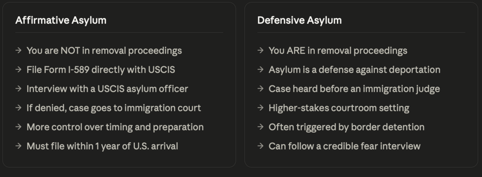 asylum law us