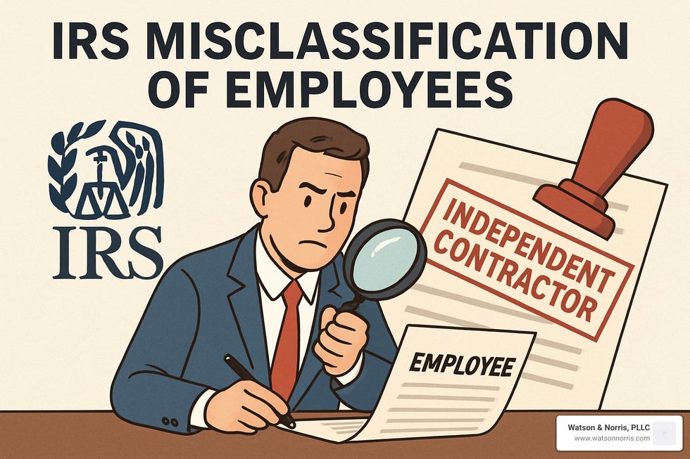 worker misclassification irs - irs misclassification of employees