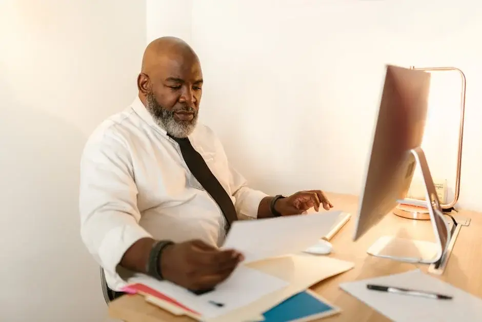 employee reviewing unpaid overtime documentation - best employment law attorney near me