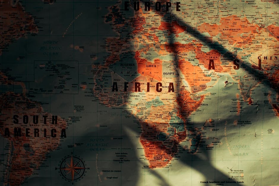 world map highlighting different severance laws by region - define severance pay