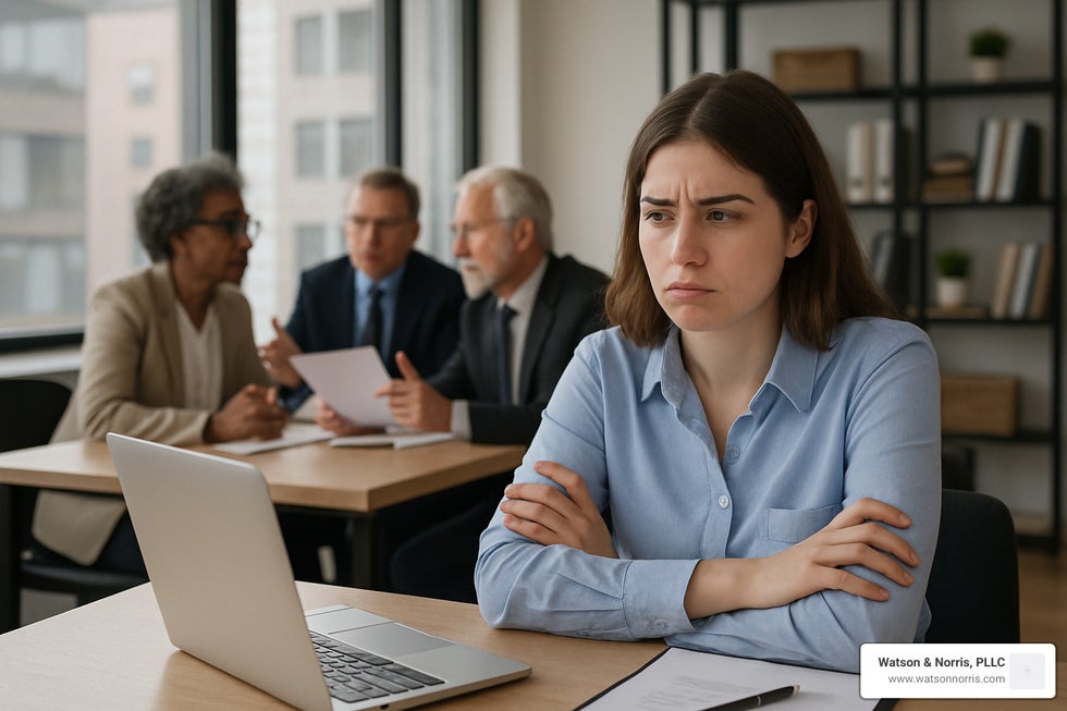 young employee facing discrimination - age discrimination under 40